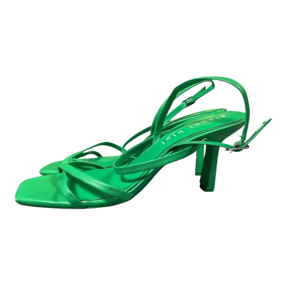Women's Gianni Bini Strappy Heeled Sandals Green US Size 11 - Picture 3 of 14